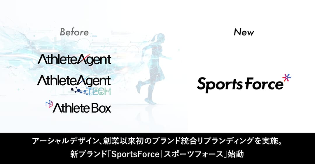 創業以来初のブランド統合リブランディングを実施。新ブランド「SportsForce|スポーツフォース」始動